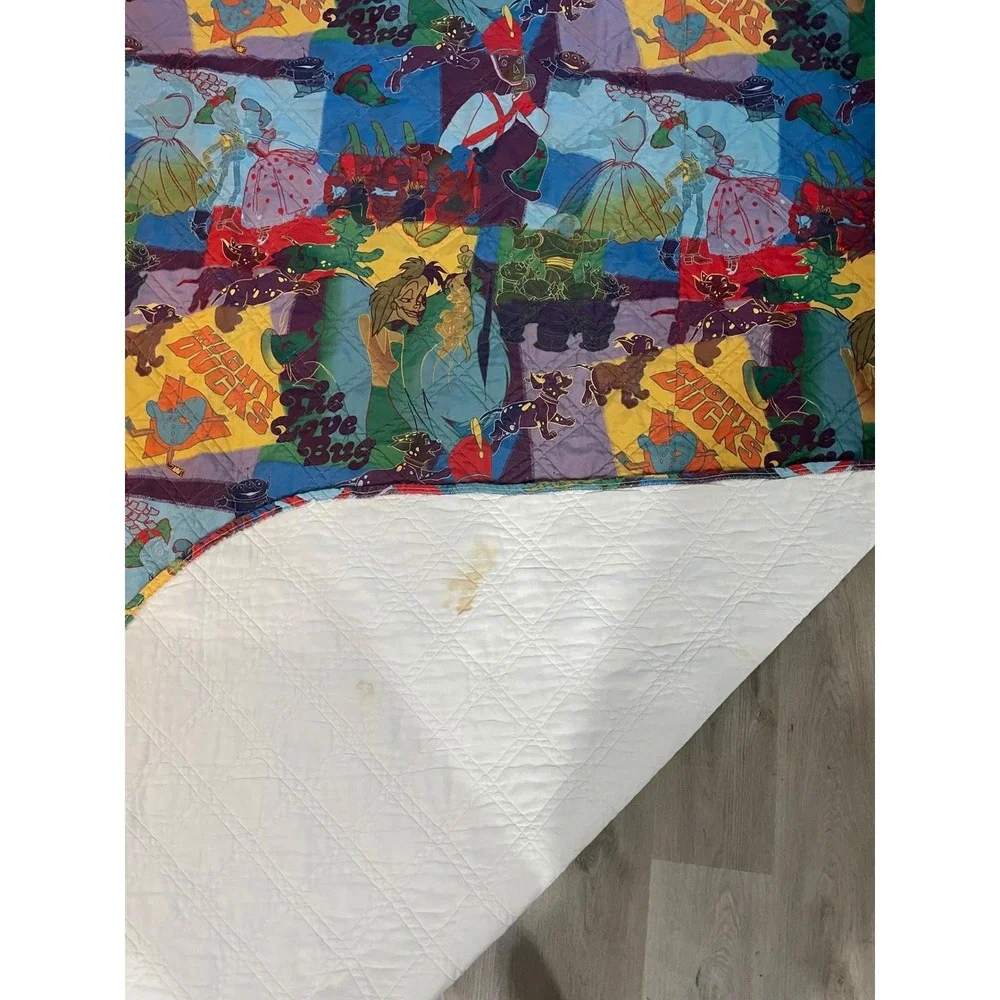 Disney All-Star Movies Resort Comforter 113x101 Prop Vintage Room Blanket